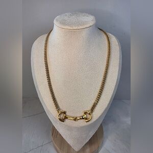 BobbieLee Horsebit Front Hook Necklace – 16.5”